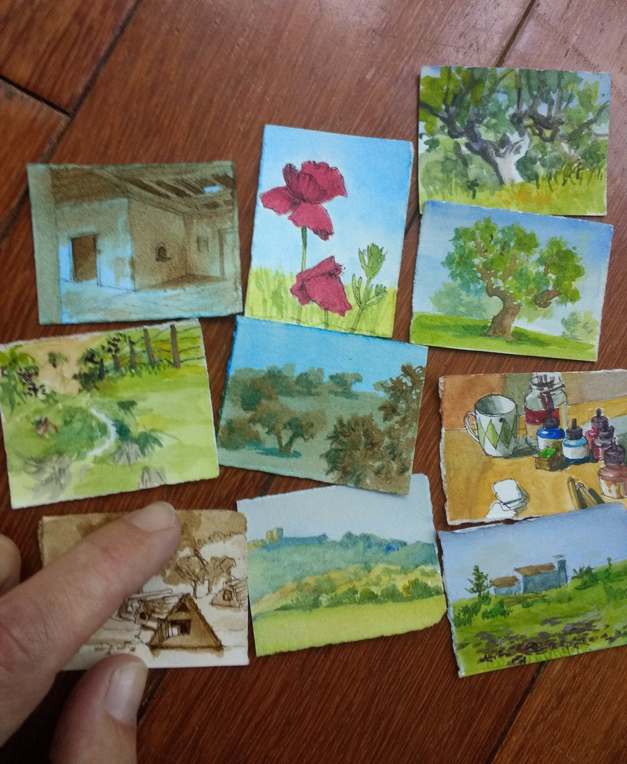 1 inch x 1.25 inch landscapes